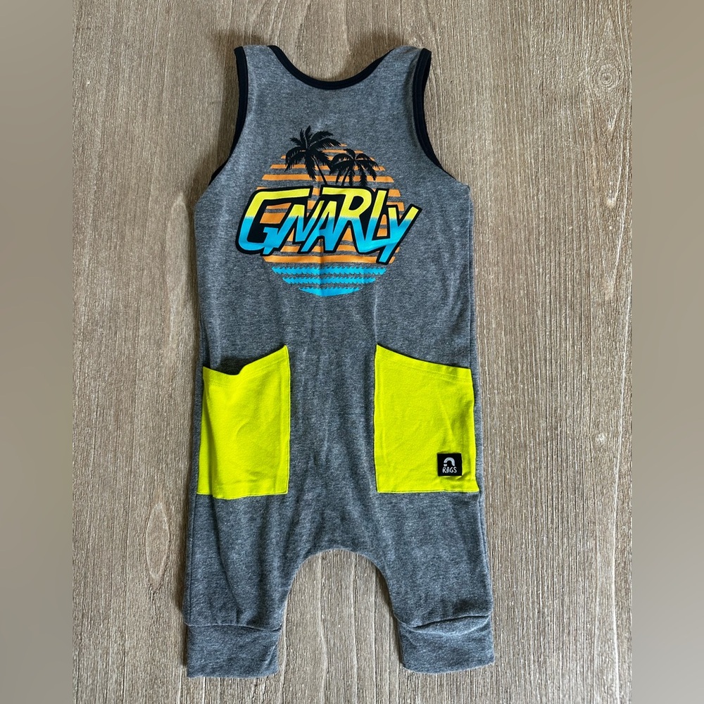 Rags Gnarly Romper Size 12-18 Months